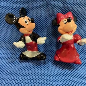 Vintage Mickey & Minnie Formal Dance Disney Salt & Pepper Shakers